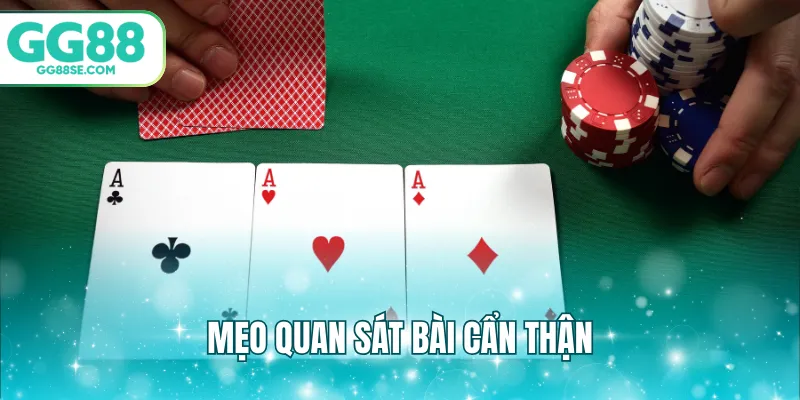 Mẹo quan sát bài cẩn thận